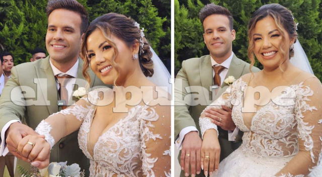 Estrella Torres y Kevin Salas casados.