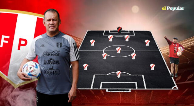 El XI de Juan Reynoso para el debut de Perú como local en las Eliminatorias.