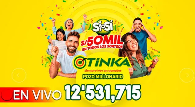 Conoce el nuevo monto del pozo millonario que sorteará La Tinka.