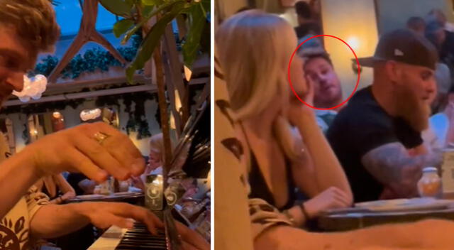 Un pianista grabó un conmovedor momento en una pizzería italiana que sorprendió a los presentes y en TikTok.