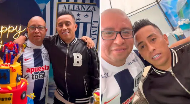 Christian Cueva compartió con el dueño de Mi Barrunto por su cumpleaños.