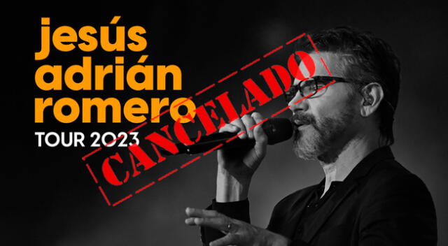 Jesús Adrián Romero sorprendió a sus fanáticos al anunciar la cancelación de su concierto en Perú.