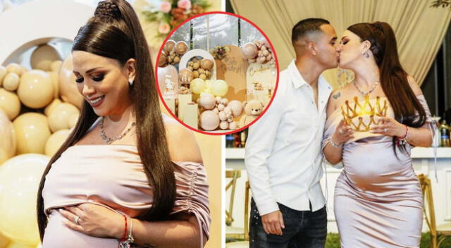 Melissa Klug presumió su baby shower y se lució feliz con Jesús Barco.