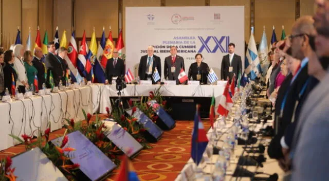 Presidente del Poder Judicial Javier Arévalo participó en la Asamblea Plenaria de la XXI Cumbre Judicial Iberoamericana