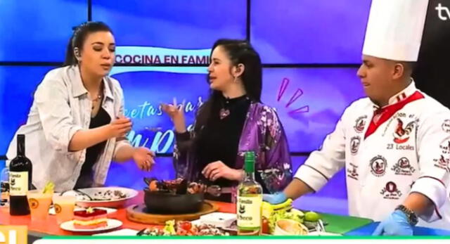 Presentadoras chilenas sorprendidas con el sabor de la parihuela que preparó EN VIVO un chef peruano