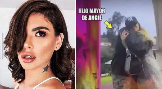 Angie Jibaja volvió a ver a su hijo mayor.