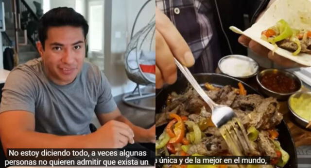 Joven mexicano dice que la comida peruana "está a la par" con la de su país y genera debate.