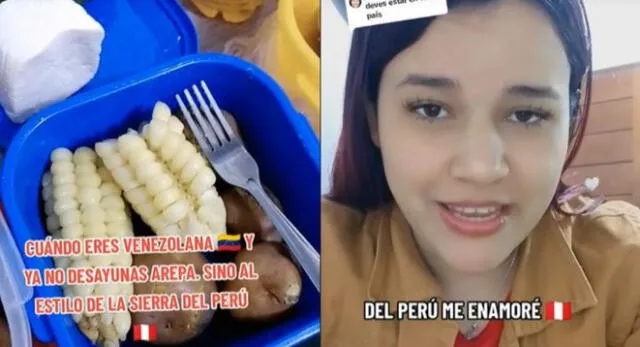 Venezolana prefiere desayunar al estilo de la sierra del Perú y deja de lado clásicas arepas