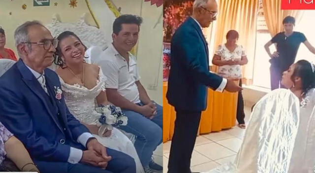 La pareja se casó en la Municipalidad Provincial de Coronel Portillo.