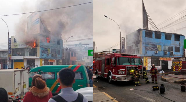 Incendio en San Juan de Lurigancho habría sido provocado por un cortocircuito.