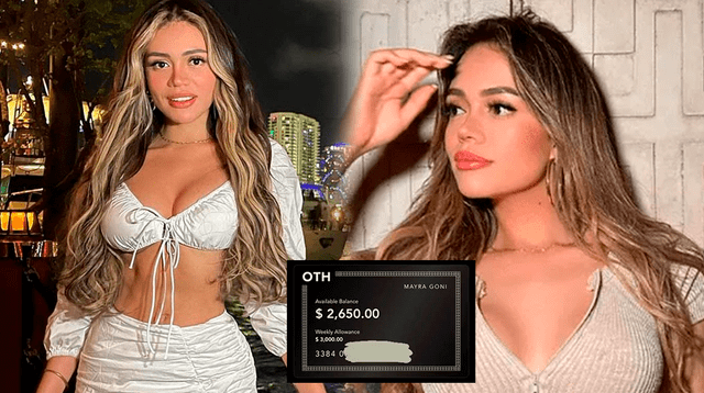 Mayra Goñi revela que recibe $3 mil dólares por solo ser influencer en Estados Unidos.