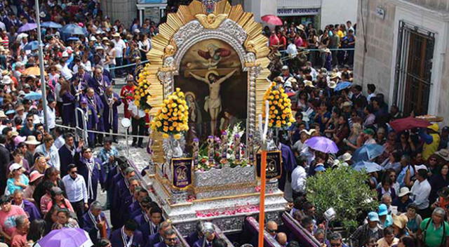 Imagen del Señor de Pachacamilla recorrerá las principales calles de Arequipa.