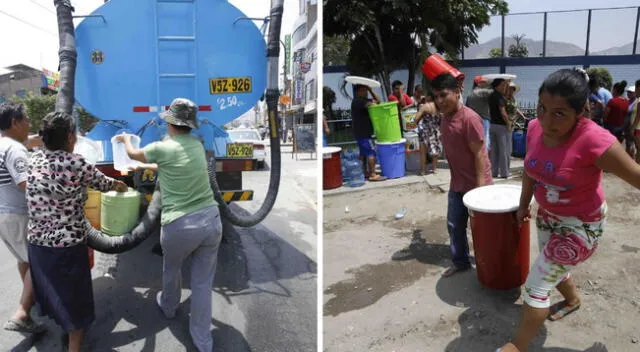 Villa El Salvador se encuentra entre los distritos más afectados por el corte masivo de agua por parte de Sedapal.