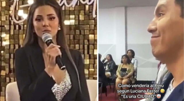 Luciana Fuster comete lapsus en conferencia previo al Miss Grand Internacional.