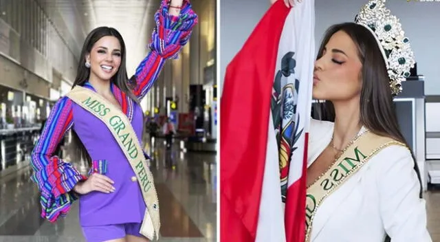 Luciana Fuster emocionada tras llegar a Vietnam para el Miss Grand Internacional.