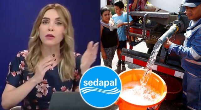 Juliana Oxenford habló sobre el corte de agua en varios distritos de Lima.