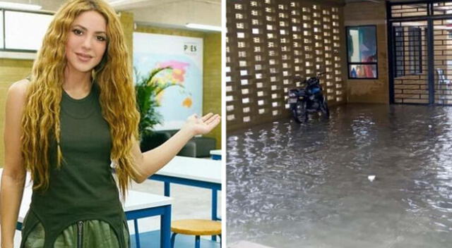 El colegio que Shakira entregó en Barranquilla se inundó por fuerte aguacero.