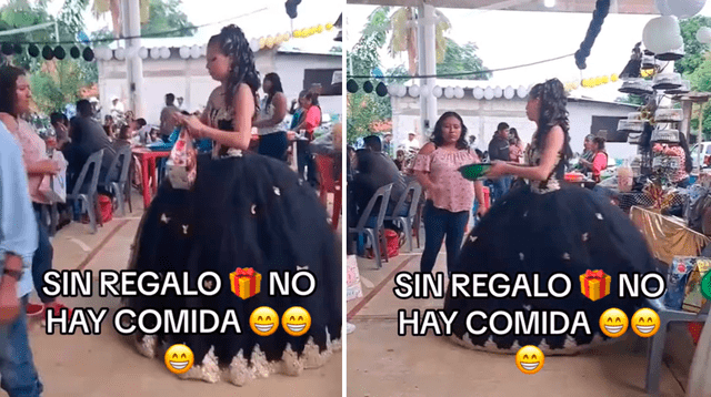 La quinceañera llamó la atención de su peculiar requisito con sus invitados.