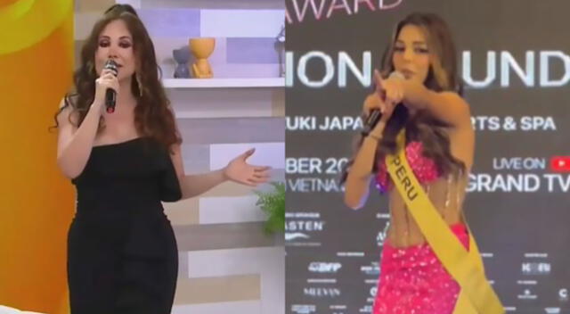Janet Barboza criticó a Luciana Fuster por cantar en el Miss Grand International 2023.