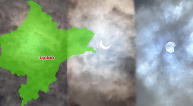 Pobladores de Iquitos lograron captar cómo visualizaron el eclipse.
