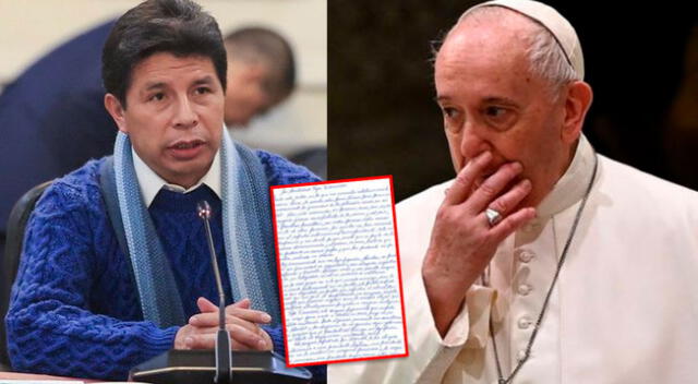 Pedro Castillo reveló al papa Francisco que ciertos hechos aún no han sido condenados.