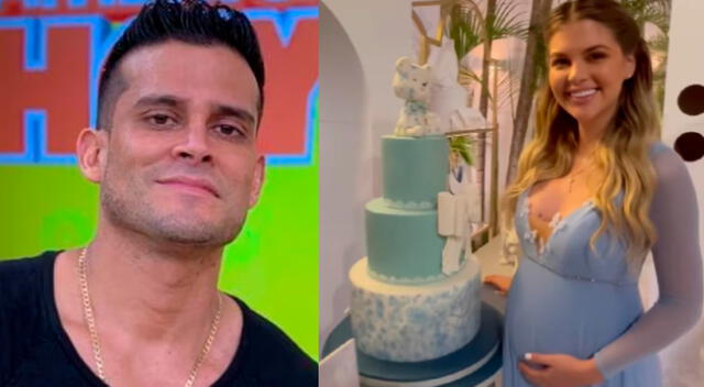 Christian Domínguez no llegó a asistir al baby shower de Brunella Horna.