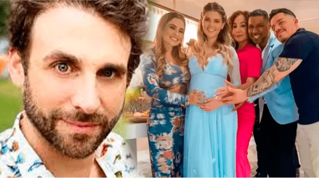 Rodrigo González se burla del baby shower de Brunella Horna y Richard Acuña.