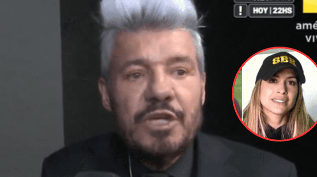 Marcelo Tinelli niega como prueba que Milett Figueroa tenga el mismo gorro.