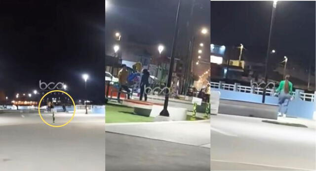 Mujer descubre infidelidad de su pareja en parque de Barranca y escena es viral en Facebook.