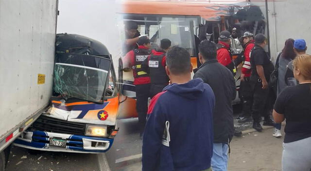 Choque de autos se produjo en la Panamericana Norte, distrito de Puente Piedra.