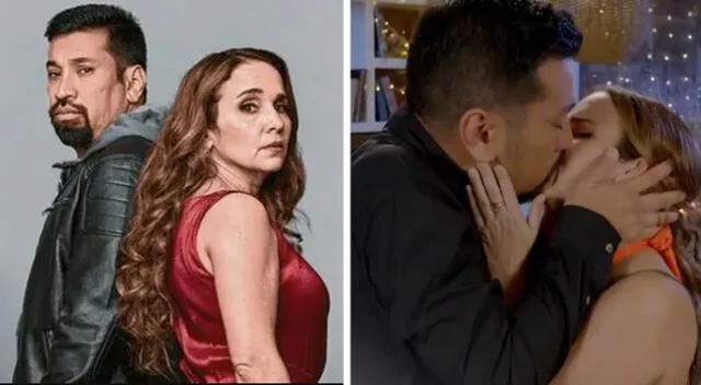 Aldo Miyashiro y Érika Villalobos se mandan con apasionado beso en Perdóname.