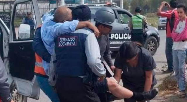 Víctima de robo fue trasladado a la clínica Auna de Arequipa.