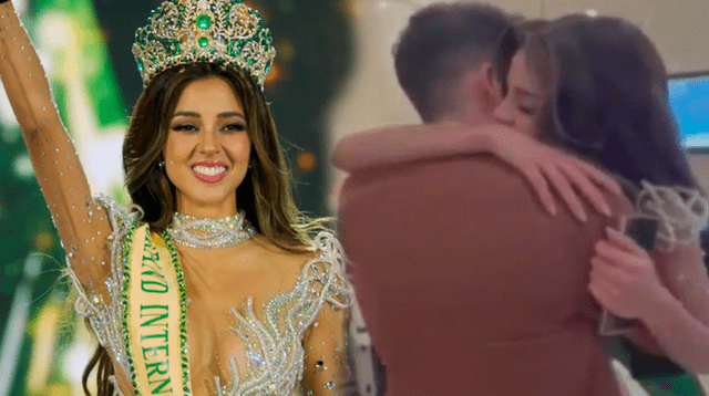 Luciana Fuster y Patricio Parodi se encontraron tras coronación del Miss Grand International.
