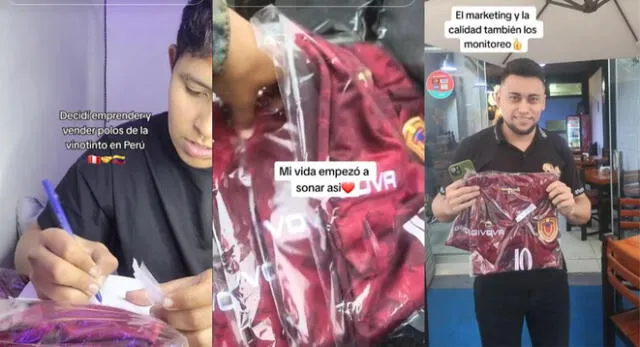 Venezolana decide vender camisetas de su selección en Perú y sucede lo impensado.