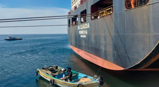 Droga se halló en la base del buque portacontenedores y capitán señaló que desconocía la sustancia ilícita.