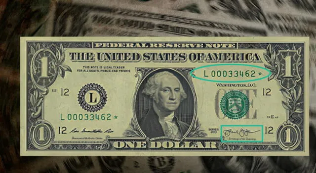 El ejemplar de estos billetes de un dólar puede llegar a valer miles de soles.