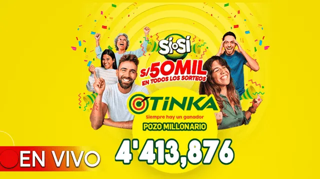 El pozo millonario de la Tinka se sorteó este domingo 29 de octubre a las 10:50 p.m.