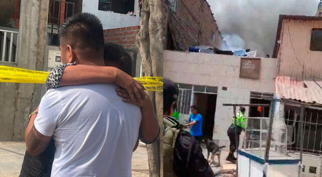 Familiares de la niña lamentan la tragedia que trajo consigo el incendio en San Juan de Lurigancho.