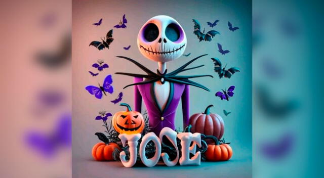 Ideogram, nombres en 3D con diseños de Halloween