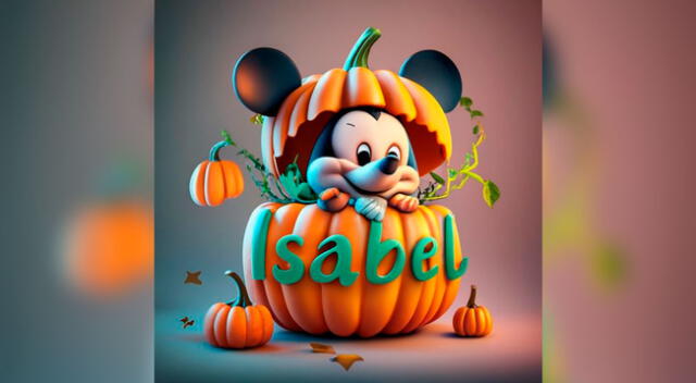 Ideogram, nombres en 3D con diseños de Halloween