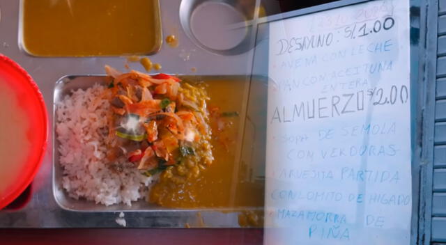 Almuerzo en el restaurante más barato del Perú se sirve en un ambiente muy limpio.