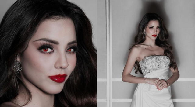Luciana Fuster se vistió de vampira por Halloween tras ganar el Miss Grand International 2023.