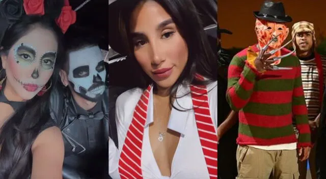 Melissa Paredes, Samahara Lobatón, Jefferson Farfán se unieron con sus amigos para celebrar Halloween.