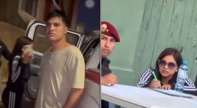 La cantante de cumbia Estrella Feijoo fue detenida por la PNP tras golpear a dos jóvenes.