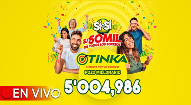 El pozo millonario de la Tinka se sorteó este domingo 5 de noviembre a las 10:50 p.m.