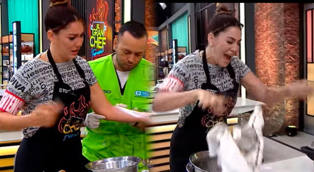 Tilsa Lozano se quema en 'El gran chef famosos'.