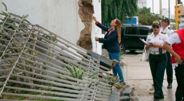 Muralla colonial en Trujillo sufre graves daños.