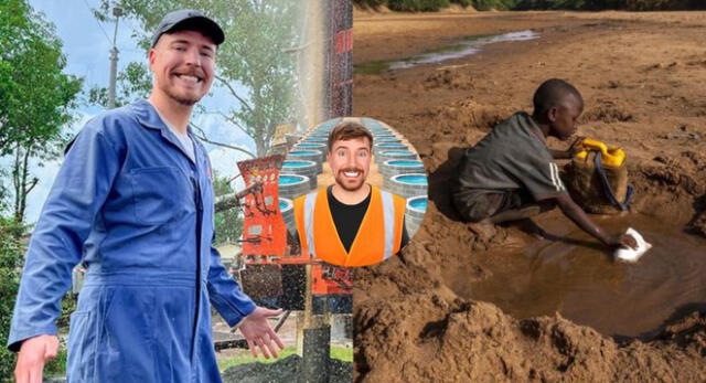 MrBeast construye 100 pozos de agua en África y gesto es viral en redes sociales.