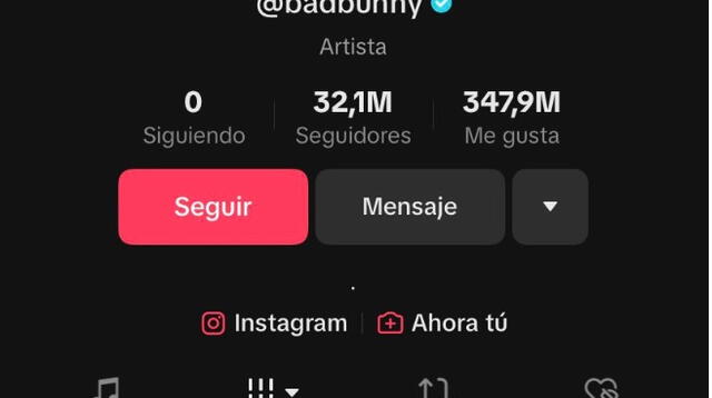 Bad Bunny estalla y eliminó todos su contenido de TikTok luego del estreno de canción con IA