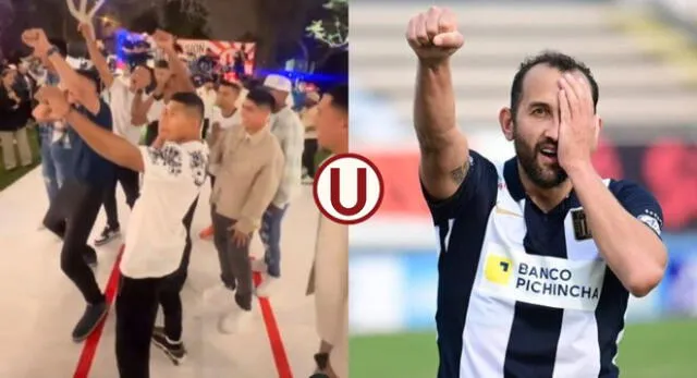 Jugadores de Universitario imitan a Hernán Barcos en celebración y 'Pirata' responde